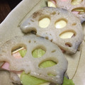 メロンパンケーキ's cooksnap of when they made 蓮根と生ハムの粒マスタードチーズ♡.