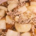 mihomama66's cooksnap of when they made 里芋と大根のひき肉あんかけ.