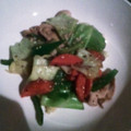aikaji's cooksnap of when they made 豚こま肉の粒マスタードオイマヨ野菜炒め☆.