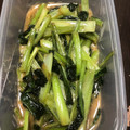 Takuzuki's cooksnap of when they made 簡単小松菜のオイマヨ炒め.