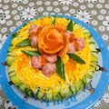 ハッピー1110's cooksnap of when they made 誕生日やひな祭りに♪ちらし寿司ケーキ.