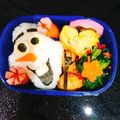 ミエリィ's cooksnap of when they made おら、オラフ弁当☃アナと雪の女王❄︎キャラ弁.