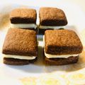 nao☆aya's cooksnap of when they made 簡単♡サクサククッキーのチョコサンド.