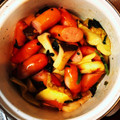 ゆかちゃづけ's cooksnap of when they made ほうれん草とソーセージとエリンギの炒め物.