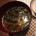 eiyoushi's cooksnap of when they made たっぷり三葉のすまし汁:-).