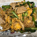 のぶママ☆'s cooksnap of when they made 味付け簡単☆豚肉と小松菜の卵炒め.
