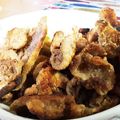 なおきんとん's cooksnap of when they made 鶏皮せんべい　だし醤油味 白髪ねぎ添え.