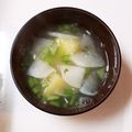 クックL8U9HI☆'s cooksnap of when they made カブの葉の味噌汁.