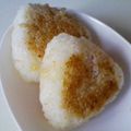 はべん's cooksnap of when they made 花見に残りご飯★冷めても美味焼きおにぎり.