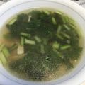 Nana983's cooksnap of when they made あったまる★かぶの葉とベーコンのスープ.
