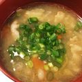 keycokko's cooksnap of when they made 生姜香る、あったかもち麦スープ.