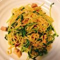 yaasxx's cooksnap of when they made ５分で完成！豆苗＆ベーコンDE焼きそば♪.