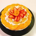 papikun's cooksnap of when they made フルーツデコレーションケーキpart3.