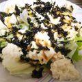 ちゃんのはは's cooksnap of when they made 包丁要らず！レタスと豆腐の韓国海苔サラダ.
