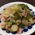 3426's cooksnap of when they made 超簡単！セロリの葉とツナ缶炒め！.