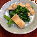 ルぴあ's cooksnap of when they made 菜の花と油揚げのからし和え(*^^*).