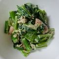 クック1SW9O9☆'s cooksnap of when they made 電子レンジでコマツナのツナマヨ.