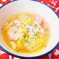☆３匹の子ぶた☆'s cooksnap of when they made 白菜とベーコンの和風コンソメバタースープ.
