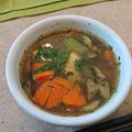 kungfukick's cooksnap of when they made ささみとマッシュルームの具だくさんスープ.