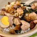 262696jun's cooksnap of when they made 煮豚＆煮汁で【チャーシュー味玉丼】.