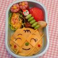 サトミ✾'s cooksnap of when they made メロンパンナおむらいす＊キャラ弁.