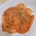 クックL3R8F3☆'s cooksnap of when they made サバ缶とトマト缶のパスタ.