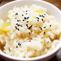 HBLOVE2116's cooksnap of when they made 炊飯器におまかせ＊さつまいもごはん.