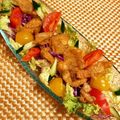 なつき☆ミ's cooksnap of when they made 鶏皮カリカリ焼のせサラダ.