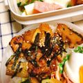おかぶ〜ま's cooksnap of when they made 簡単手抜き♪焼き鳥丼弁当.