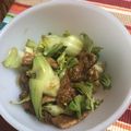 ｍｏｎｉｃａ's cooksnap of when they made チンゲン菜と油揚げの和え物.