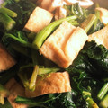 ruricom's cooksnap of when they made かき菜と油揚げの炒め煮！.