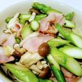 タロイモ29's cooksnap of when they made ベーコンとアスパラときのこのマヨソテー.