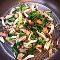 mikannna2's cooksnap of when they made からし菜のベーコン炒め.