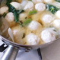 ぴょん吉Cafe's cooksnap of when they made 鍋用☆簡単ふんわり鶏だんご☆スープにも.