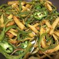 aibo0213☆'s cooksnap of when they made ✿簡単✿じゃこピー竹輪のカレー風味炒め.