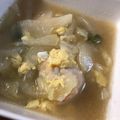 CS555's cooksnap of when they made 塩モツ卵スープ(余り物シリーズ2).