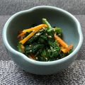 よこ耳ねこ's cooksnap of when they made ほうれん草と人参のナムル.