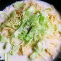 o☆shino's cooksnap of when they made 水戻しスパゲティ★キャベツクリームスパ.