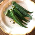 栗丸うさぎ's cooksnap of when they made さっぱりオクラを電子レンジで.
