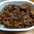 ouron's cooksnap of when they made 豚肉とれんこんの炒め煮.
