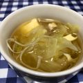 ゆっきん♪'s cooksnap of when they made 卵豆腐とキャベツの簡単スープ☆.