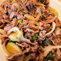 hyoga_kun's cooksnap of when they made 豚肉と新たまねぎ・芽きゃべつの塩炒め。.