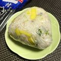 ☆あいちゃん's cooksnap of when they made 水菜とたくあんのシャキシャキおにぎり.