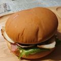 けいたん☆ママ's cooksnap of when they made ハンバーガー(ベーコンエッグ).