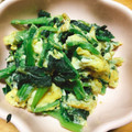 ニナw's cooksnap of when they made ほうれん草と卵白だし炒め.