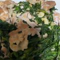 no1642's cooksnap of when they made 春菊と豚バラの中華風炒め.