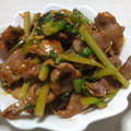 matoyuko's cooksnap of when they made 砂肝とセロリの炒めもの【中華風】.