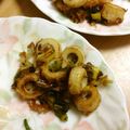 ＊実月＊'s cooksnap of when they made 長ネギと竹輪のおかか炒め.