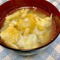 ☆さぶ☆☆'s cooksnap of when they made ねぎと卵の味噌汁♪.
