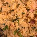 くうううこ's cooksnap of when they made 簡単な絶品セロリ葉っぱで海老チャーハン.